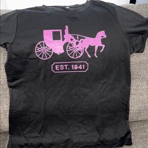 SOLD. 💥💥💥NEW COACH LOGO UNBRANDED Black  or white  T-Shirt